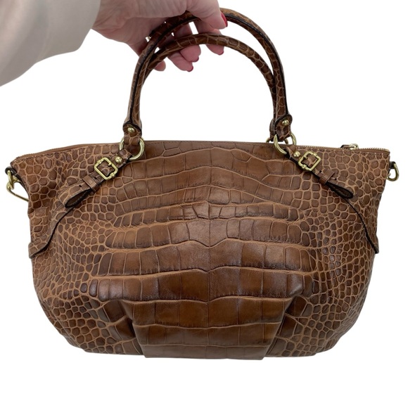 Coach Exotic Madison Satchel Purse Brown - Picture 11 of 16